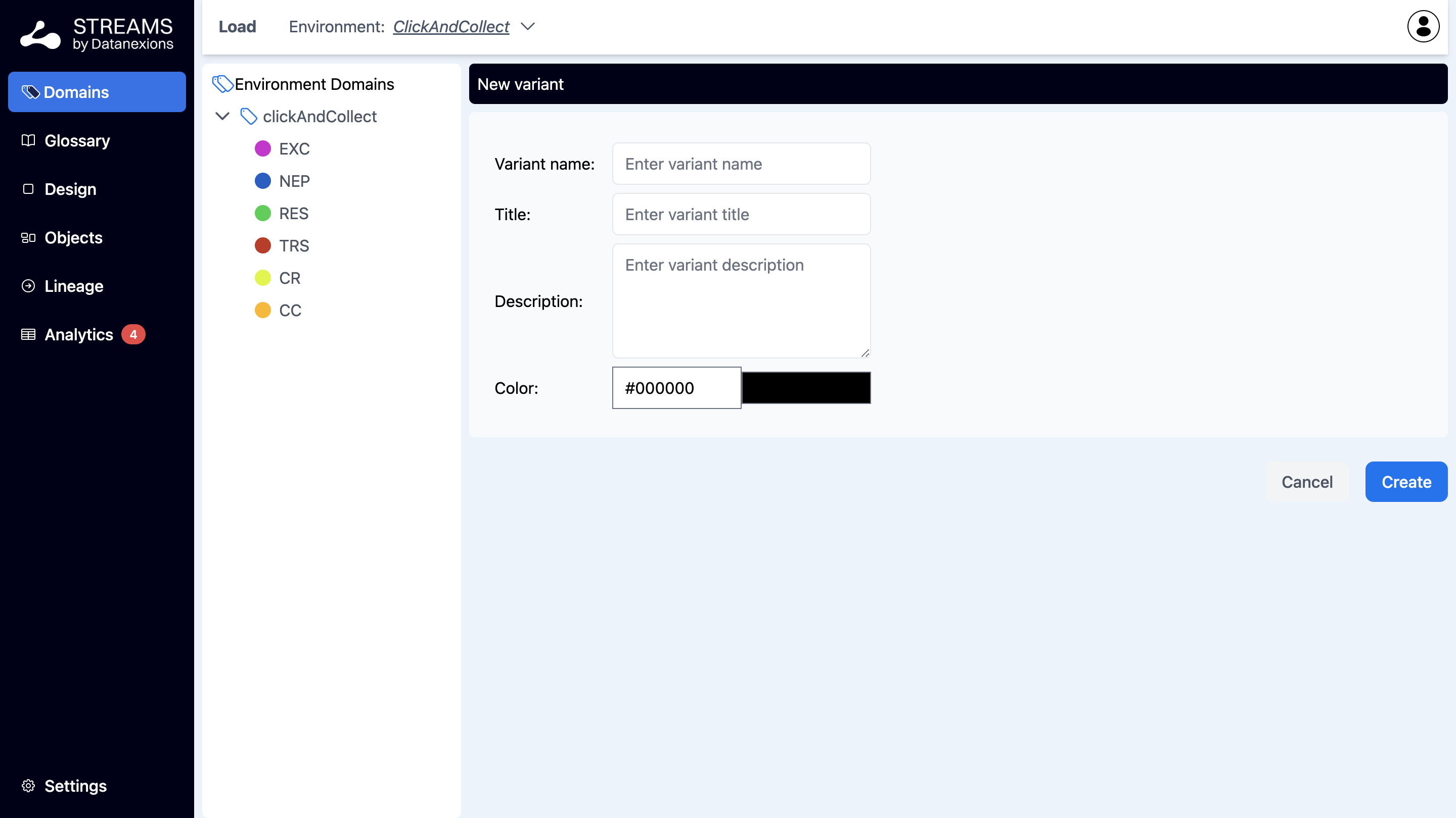 Domains – écran 4